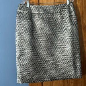 Charter Club metallic gray skirt